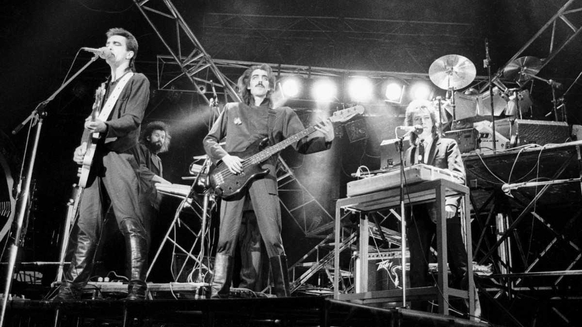 Группа Nautilus Pompilius во время выступления в Лужниках в 1988-м